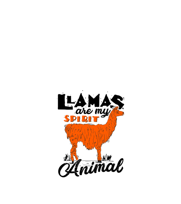 Llamas are my spirit animal model alb pe tricou