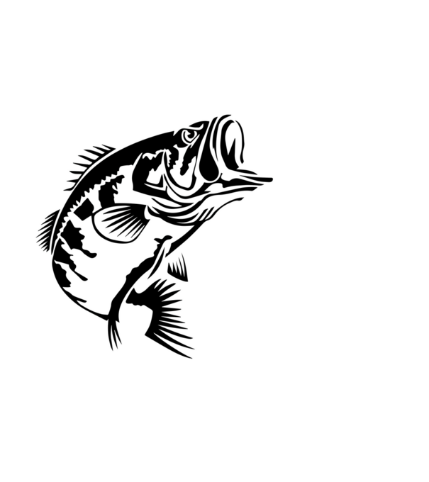 AngryFish model alb pe tricou
