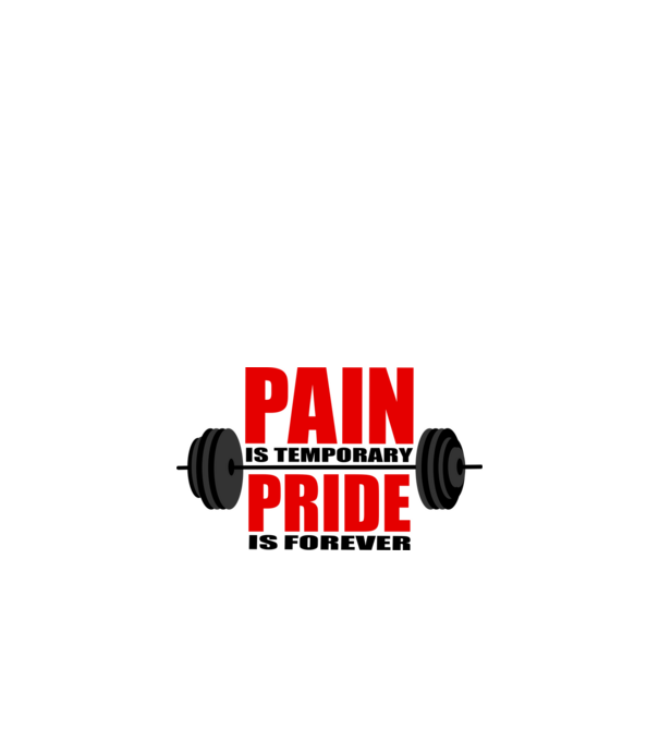 Pain is temporary model nisipiu pe tricou