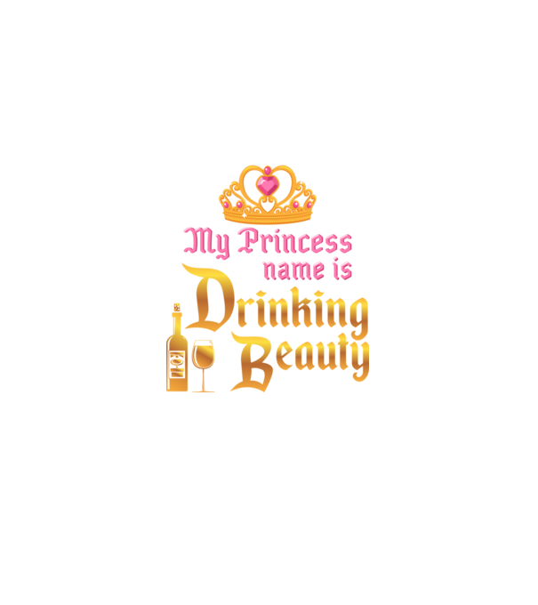 Drinking beauty model negru pe tricou