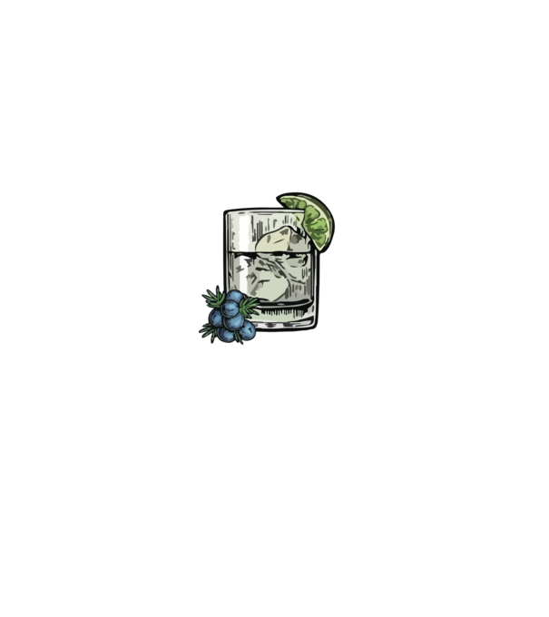 Let the fun be gin model negru pe tricou