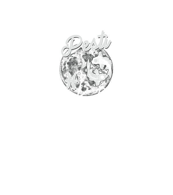 Zodiac bărbat PEȘTI retro model negru pe tricou