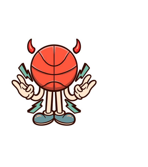 Evil basketball model negru pe tricou