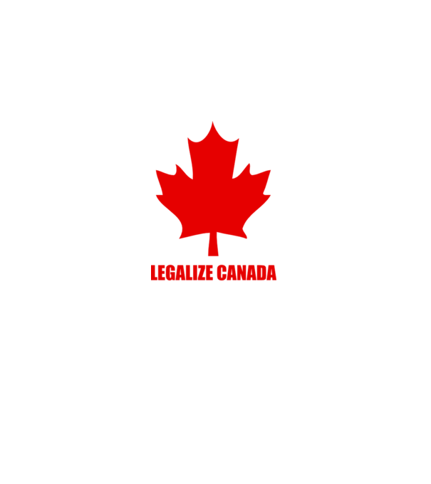 Legalize Canada model alb pe tricou