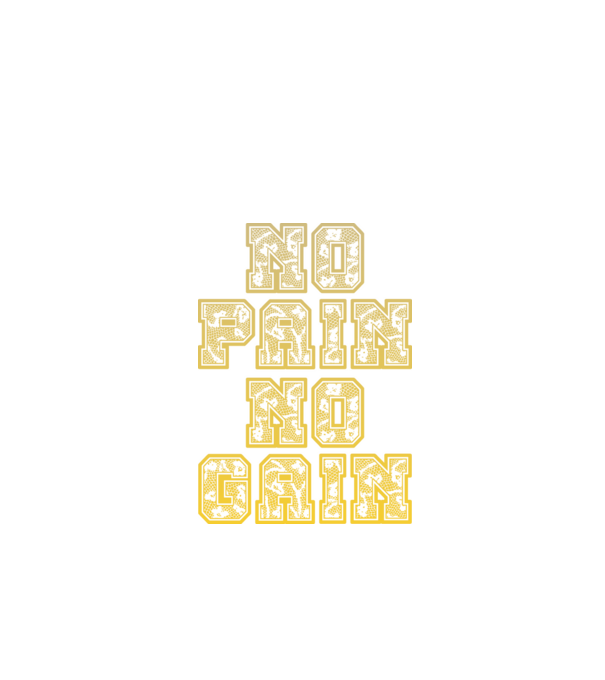 No Pain No Gain model negru pe tricou