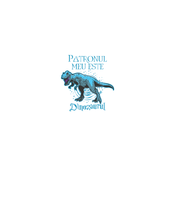 Patronul meu este dinozaurul model gri pe tricou