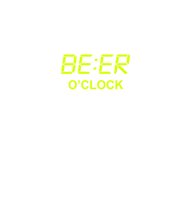 'Beer o'' clock' model negru pe tricou