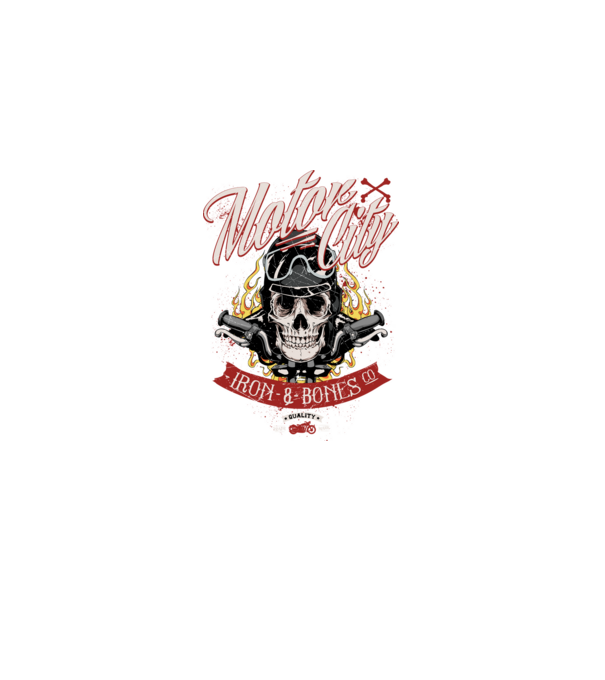 Motor City model negru pe tricou