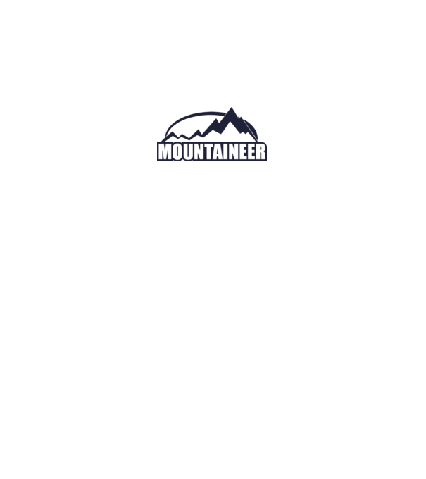 mountaineer model alb pe tricou