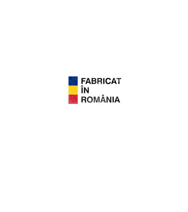Fabricat în România model negru pe tricou