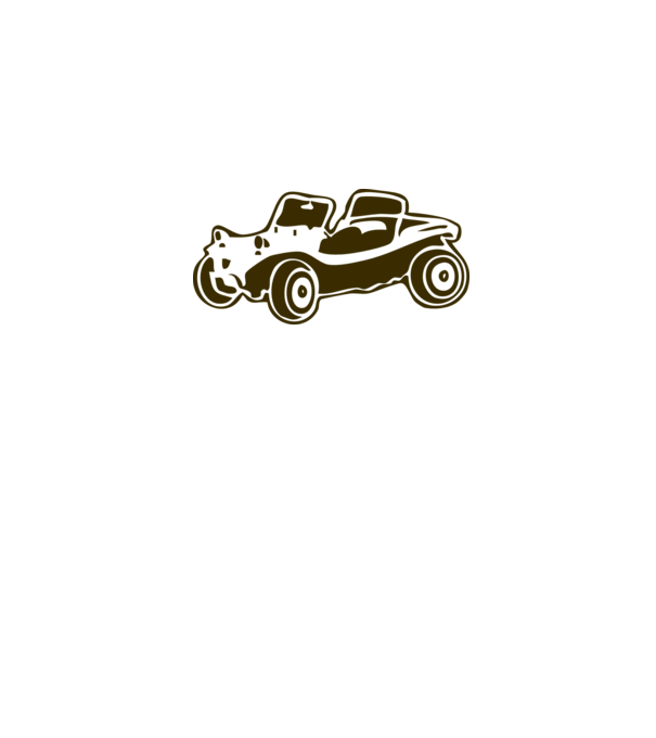 Buggy model alb pe tricou