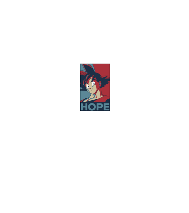 goku hope dragonball model negru pe tricou