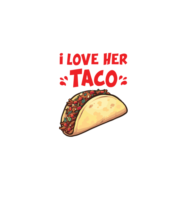 Couple TACO model alb pe tricou