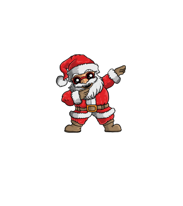 Santa dab model negru pe tricou
