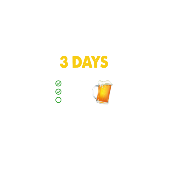 I only drink 3 days a week model negru pe tricou
