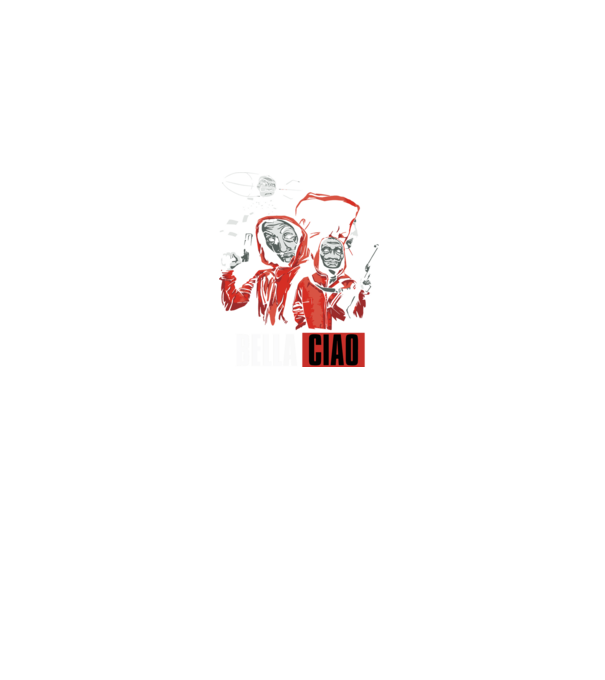 bella ciao money heist model negru pe tricou