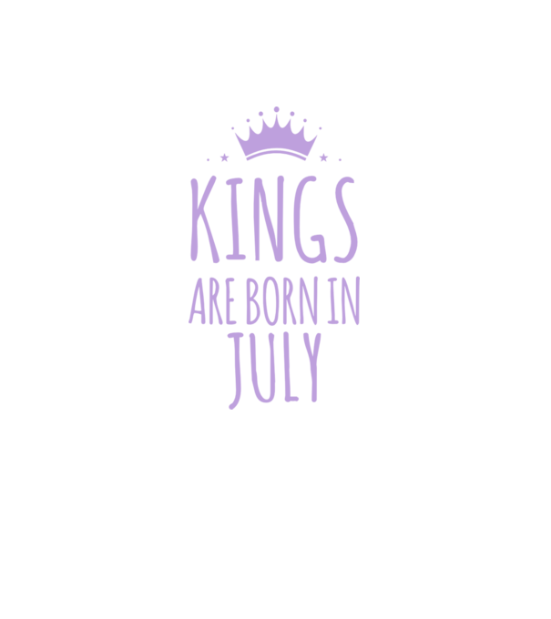 Kings are born in - July model albastru închis pe tricou
