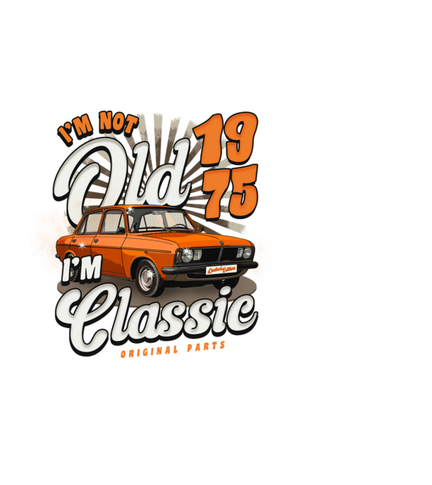 DACIA 1975 model negru pe tricou
