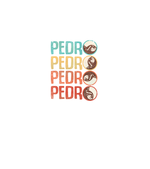 Pedro Pedro retro model alb pe tricou