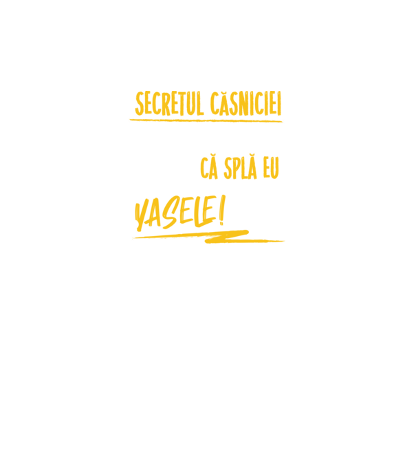 Secretul căsniciei sănătoase model negru pe tricou