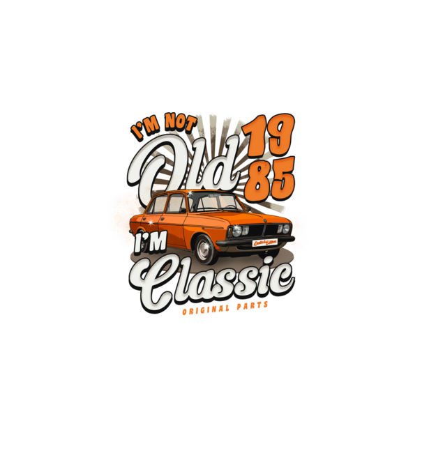 DACIA 1985 model negru pe tricou