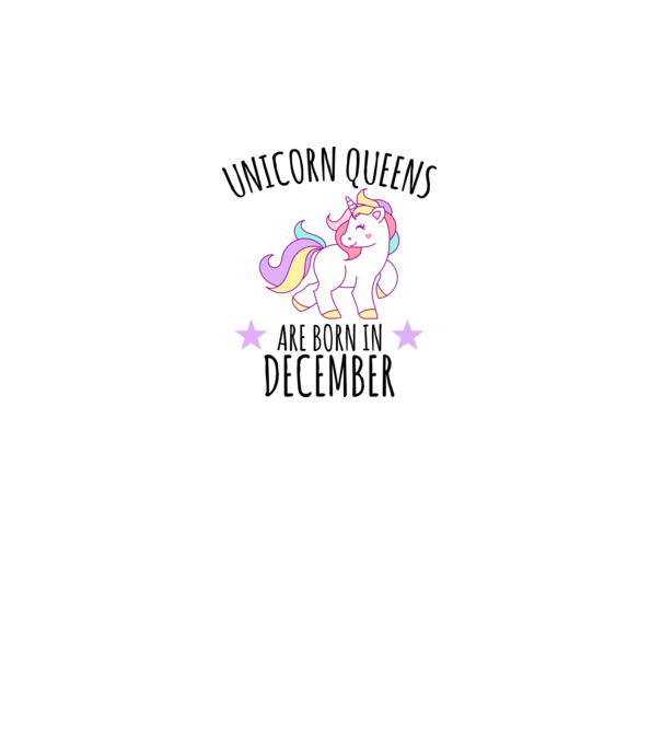 Unicorn Queens are born - December model gri pe tricou
