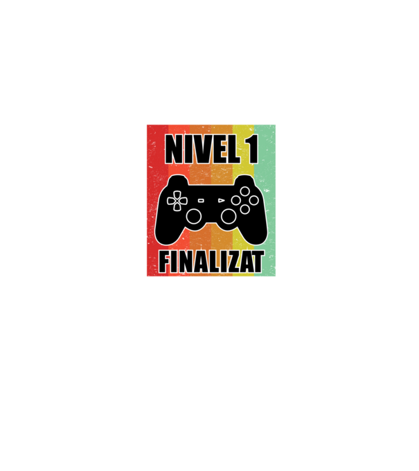 Nivel 1 finalizat model albastru jeanși pe tricou