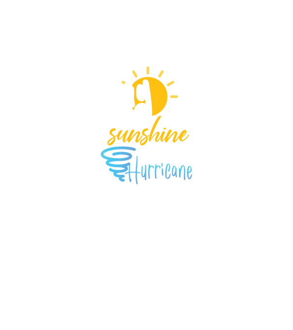 May Girls are Sunshine mixed with a little Hurricane model negru pe tricou