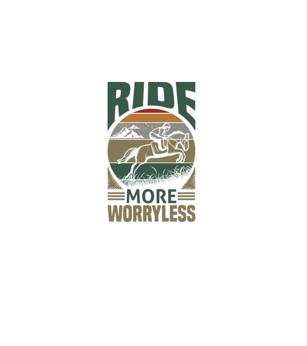 ride more model negru pe tricou