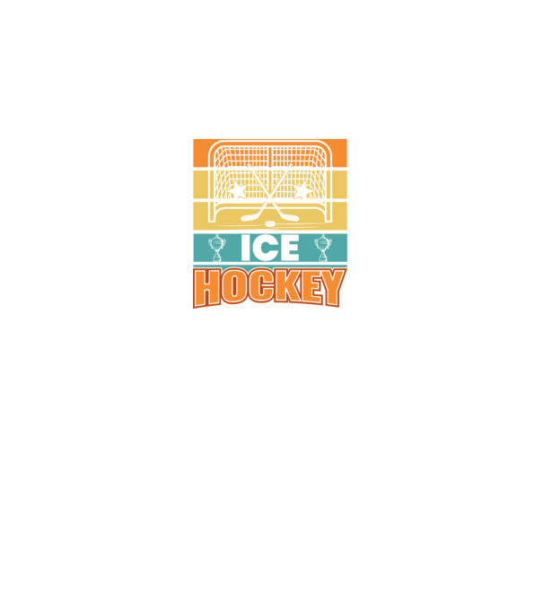 Ice Hockey model negru pe tricou