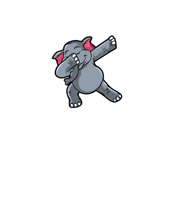 Elefant DAB model mov pe tricou