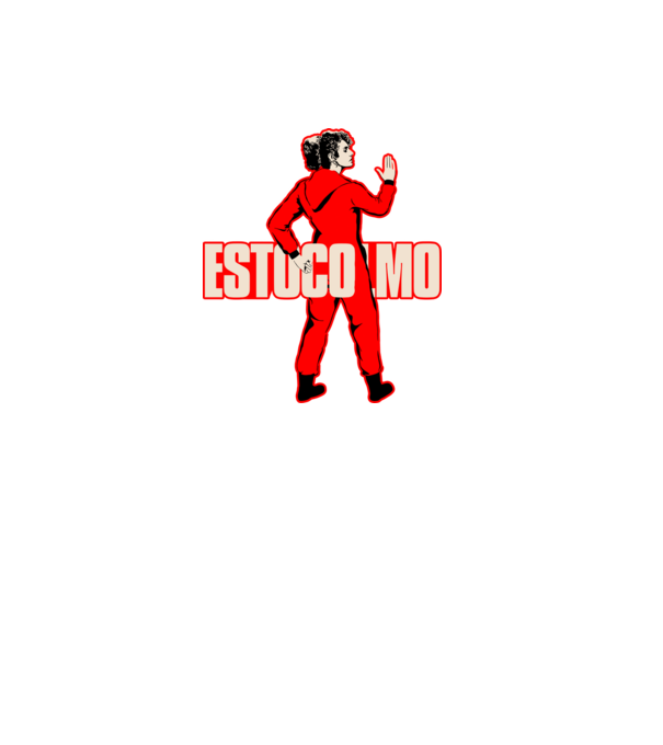 stockholm la casa de papel model negru pe tricou