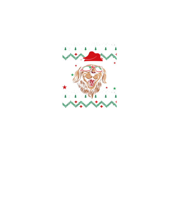 Ugly sweater dog model negru pe tricou