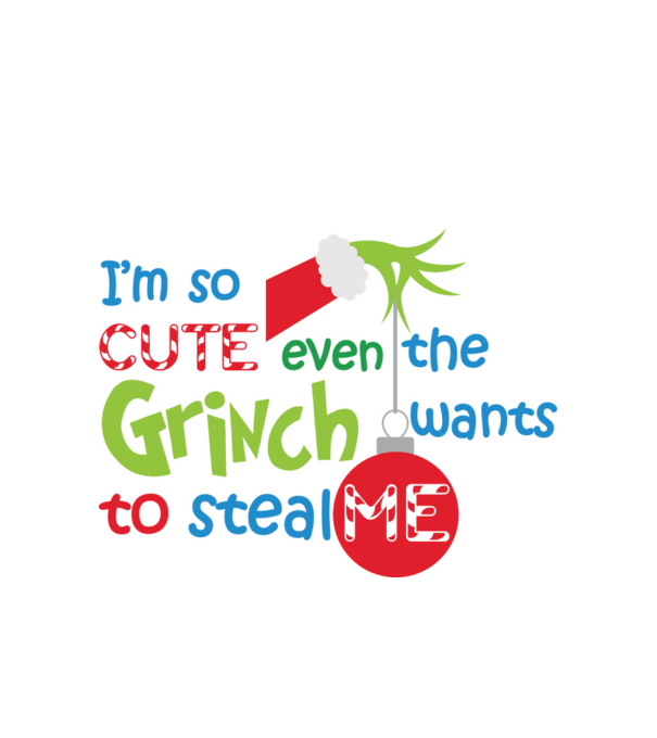 So cute Grinch model alb pe tricou
