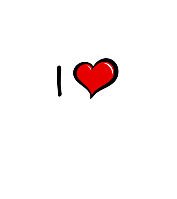 ilove model alb pe tricou