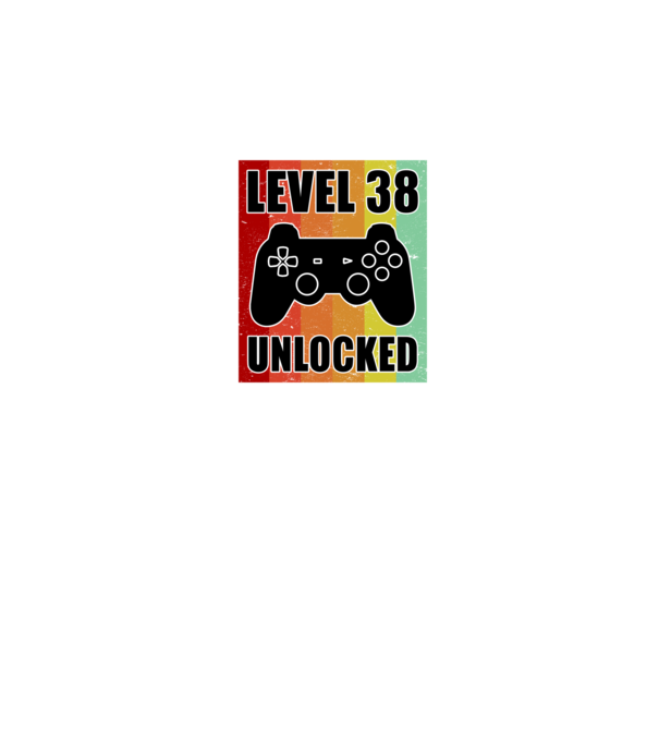 level 38 unlocked retro gamer model negru pe tricou