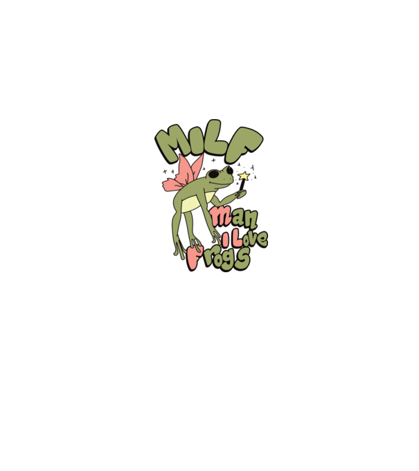 MILF man i love frogs model gri pe tricou