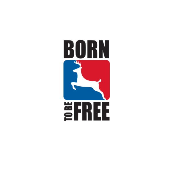 born to be free model albastru regal pe tricou