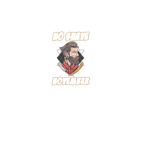 No shave November model gri pe tricou