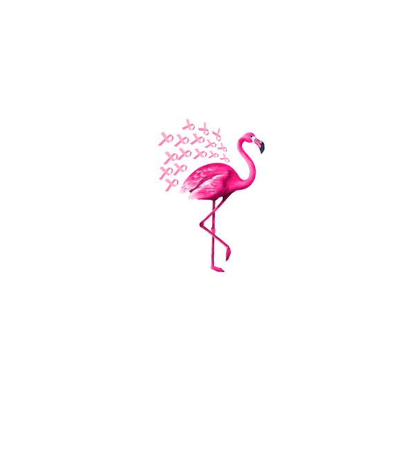 Flamingo pink model albastru jeanși pe tricou