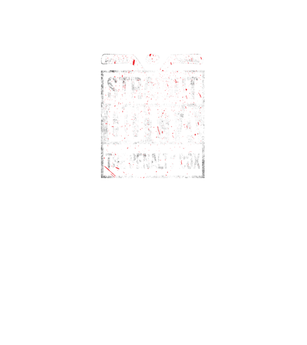 Straight outta the penalty box model negru pe tricou