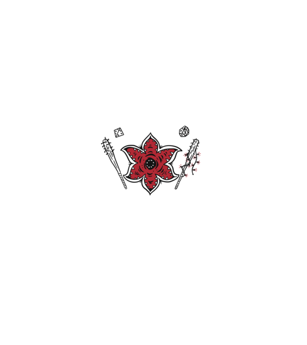 stranger things demogorgon head model negru pe tricou