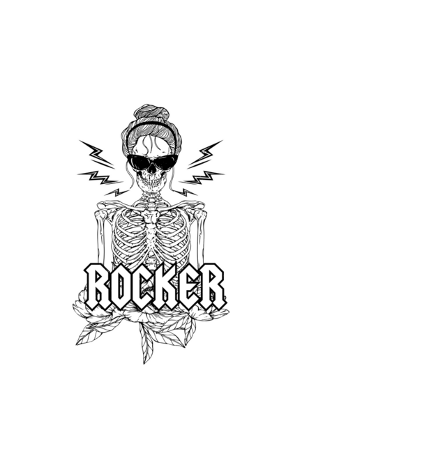 femeie - mutter - rocker model negru pe tricou