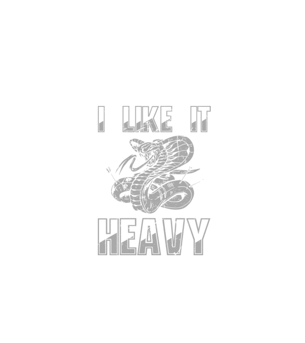 I like it heavy model negru pe tricou