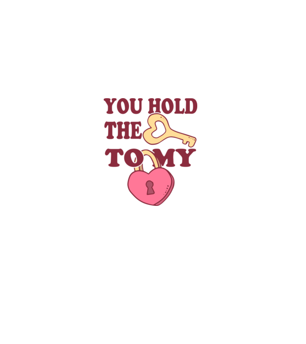 you hold the key to my heart model alb pe tricou