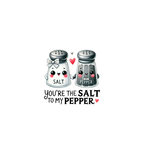 Salt to my Pepper model albastru deschis pe tricou