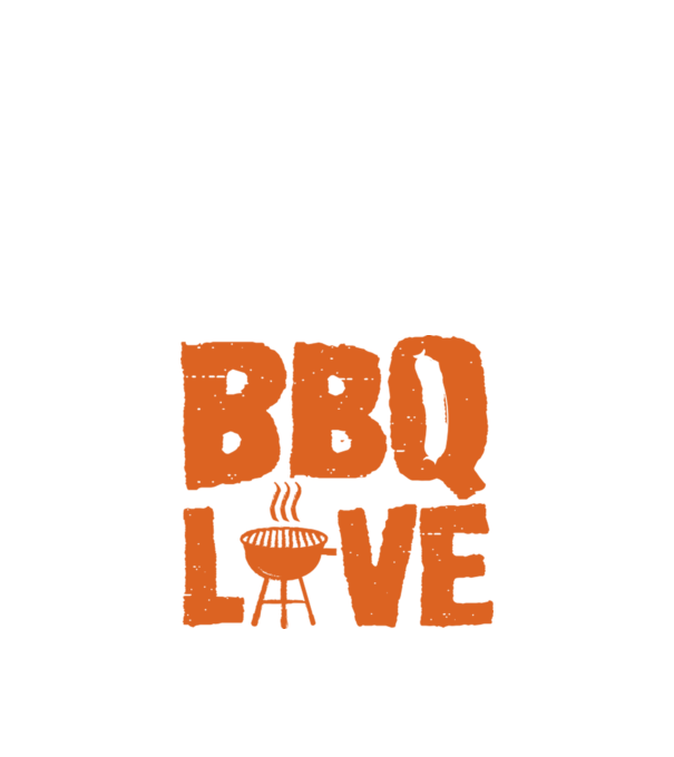 BBQ LOVE model negru pe tricou