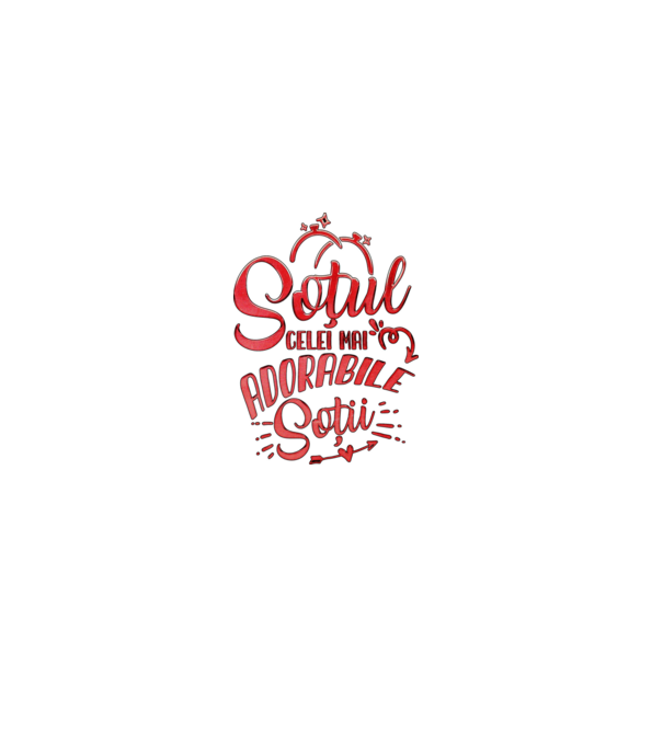 Soțul celei mai adorabile soții model negru pe tricou