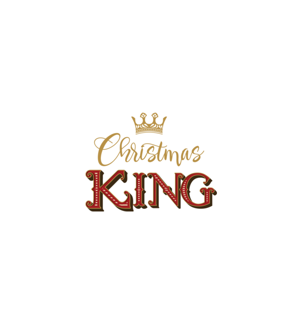 Christmas King model negru pe tricou