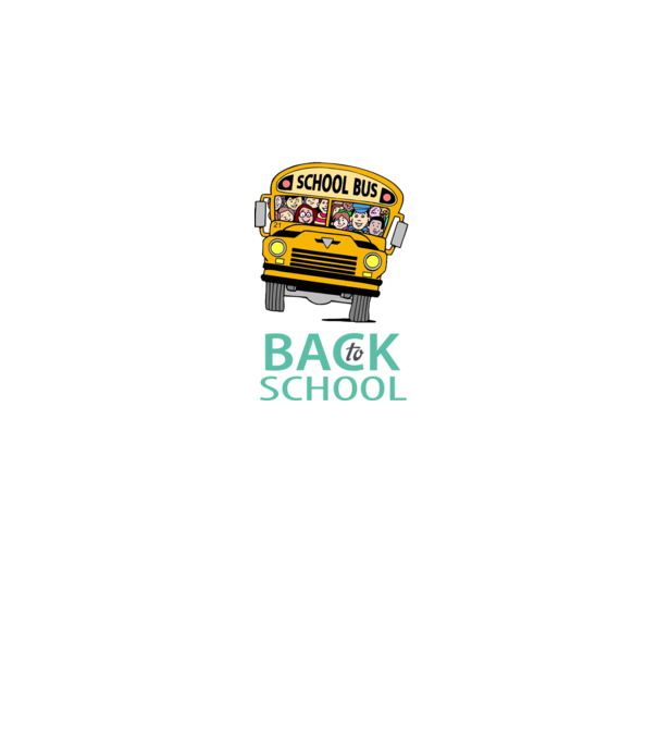 Back to school bus model negru pe tricou